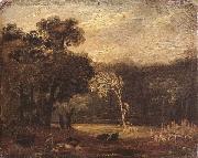 Samuel Palmer Sketch from Nature in Syon park oil on canvas